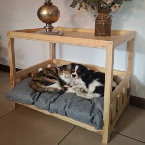 mesa de noche para mascotas