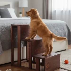 gradas de madera para mascotas