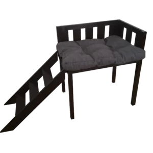 cama alta con escalera para mascotas
