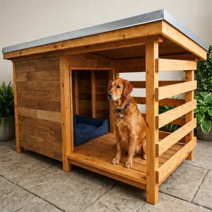 casa para perro estilo cabaña